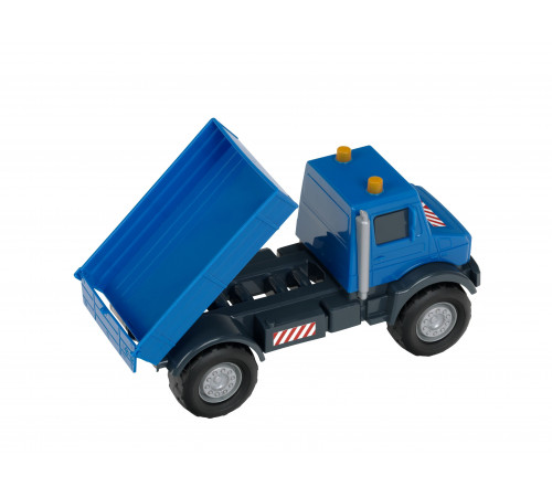 Самоскид Unimog з етикеткою Самоскид Unimog з етикеткою