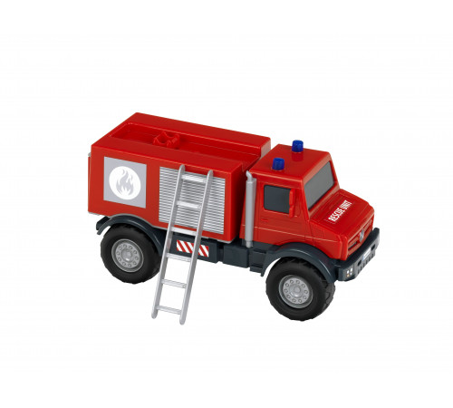 Пожежний автомобіль Unimog з етикеткою – в наличии! Купите сейчас у KAZKOVA