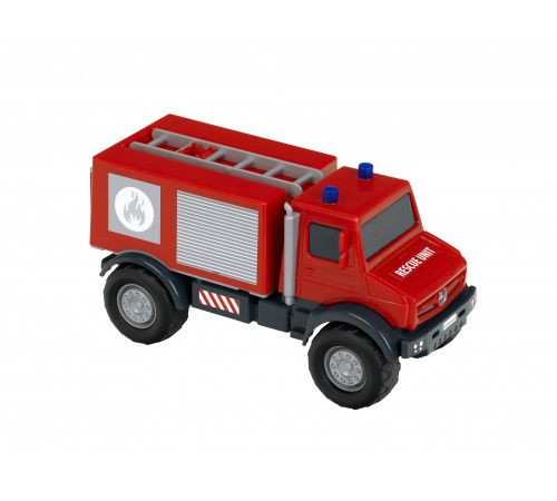 Пожежний автомобіль Unimog з етикеткою – в наличии! Купите сейчас у KAZKOVA