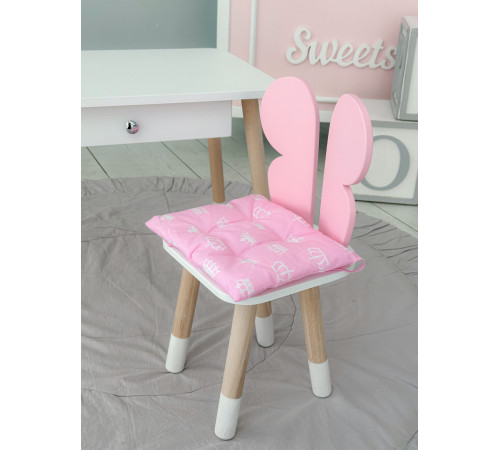 Подушка м'яка для дитячого стільчика 23х28, сіра – в наличии! Купите сейчас у KAZKOVA