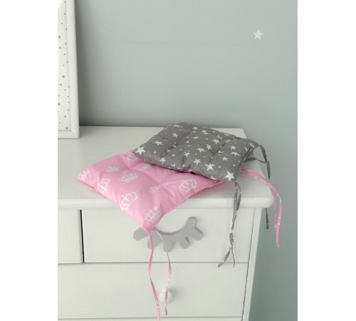 Подушка м'яка для дитячого стільчика 23х28, сіра – в наличии! Купите сейчас у KAZKOVA