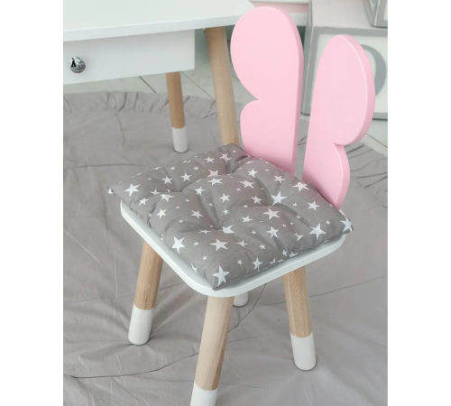 Подушка м'яка для дитячого стільчика 23х28, сіра – в наличии! Купите сейчас у KAZKOVA