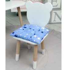 Подушка м'яка для дитячого стільчика 23х28, синя