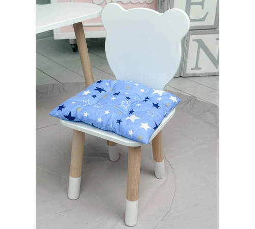 Подушка м'яка для дитячого стільчика 23х28, синя – в наличии! Купите сейчас у KAZKOVA
