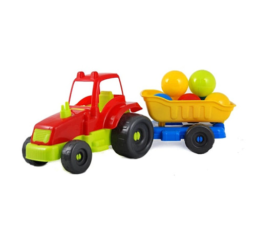Трактор з причепом шарики "М" "ЯУ"