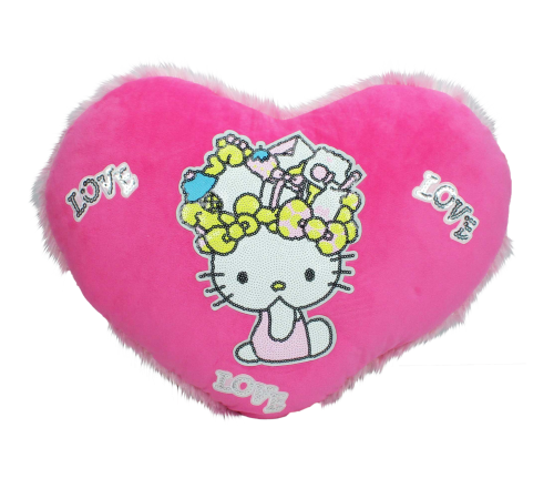 Дитяча подушка «Сердечко Hello Kitty» 43 см