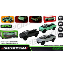 Машина метал. Tesla Cybertruck + ATV