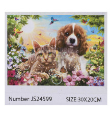 Алмазна мозаїка JS 24599 (50) "TK Group", "Тварини", 30х20 в коробці