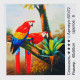 Картина за номерами + Алмазна мозаїка B 70172 (30) "TK Group", 40х50 см, "Папуги", в коробці