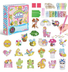 Алмазна мозаїка 21007 N (60/2) адвент-календар, 24 брелоки, 24 кріплення, 2 таці, 2 стилуси, в коробці