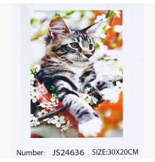 Алмазна мозаїка JS 24636 (50) "TK Group", "Тварини", 30х20 в коробці