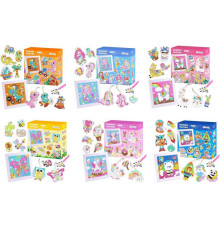 Алмазна мозаїка C 53020 (60) 6 видів, картина + наліпки, з брелком, в коробці, ВИДАЄТЬСЯ ТІЛЬКИ МІКС ВИДІВ