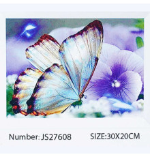 Алмазна мозаїка JS 27608 (50) "TK Group", 20х30 см, “Метелик”, в коробці