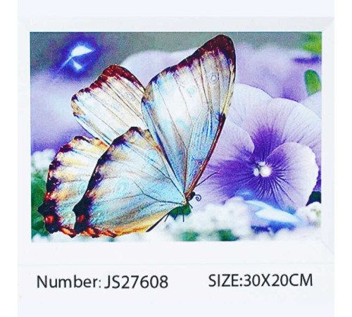 Алмазна мозаїка JS 27608 (50) "TK Group", 20х30 см, “Метелик”, в коробці