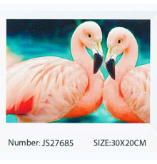 Алмазна мозаїка JS 27685 (50) "TK Group", 20х30 см, “Фламінго”, в коробці