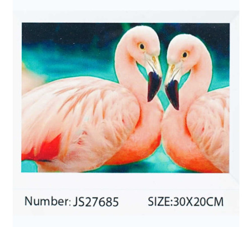 Алмазна мозаїка JS 27685 (50) "TK Group", 20х30 см, “Фламінго”, в коробці