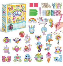 Алмазна мозаїка 21007 P (60/2) адвент-календар, 24 брелоки, 24 кріплення, 2 таці, 2 стилуси, в коробці