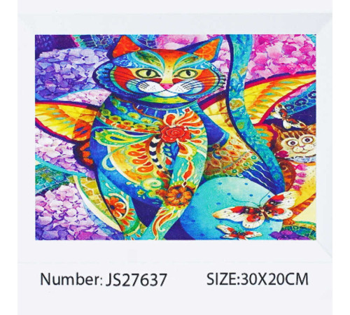 Алмазна мозаїка JS 27637 (50) "TK Group", 20х30 см, "Казковий кіт", в коробці