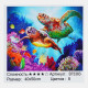 Картина за номерами + Алмазна мозаїка B 73383 (30) "TK Group", 40х50 см, "Черепахи", в коробці