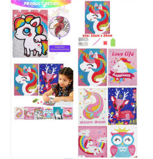 Алмазна мозаїка С 60558 (60) розмір 15х20 см, рамка, інструменти, ВИДАЄТЬСЯ МІКС