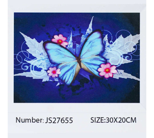 Алмазна мозаїка JS 27655 (50) "TK Group", 20х30 см, “Метелик”, в коробці