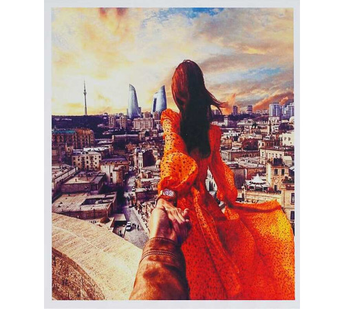 Картина за номерами + Алмазна мозаїка B 73676 (30) "TK Group", 40х50 см, "Романтичне побачення", У ПАКЕТІ