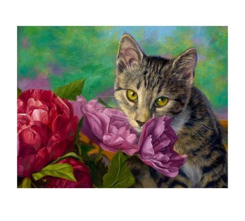 Алмазна мозаїка JS 24661 (50) "TK Group", "Тварини", 30х20 в коробці