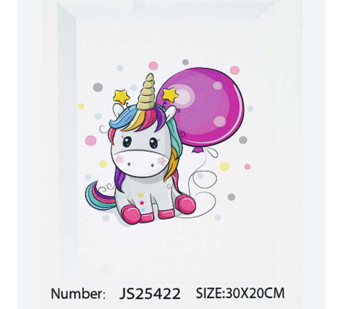 Алмазна мозаїка JS 25422 (50) "TK Group", 20х30 см, "Крихітка Єдиноріг", в коробці