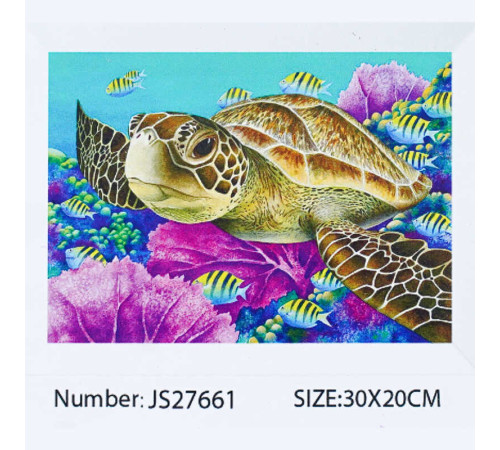 Алмазна мозаїка JS 27661 (50) "TK Group", 20х30 см, "Підводний світ", в коробці