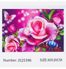 Алмазна мозаїка JS 25396 (50) "TK Group", "Квіти", 30х20, у коробці