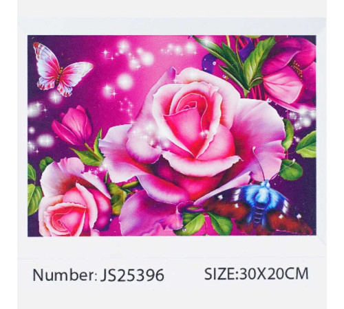 Алмазна мозаїка JS 25396 (50) "TK Group", "Квіти", 30х20, у коробці