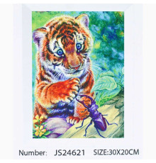 Алмазна мозаїка JS 24621 (50) "TK Group", "Тварини", 30х20 в коробці