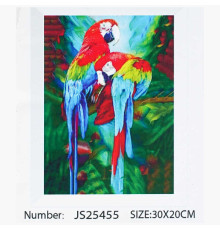 Алмазна мозаїка JS 25455 (50) "TK Group", "Птахи", 30х20 в коробці