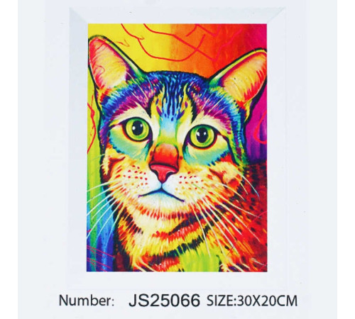Алмазна мозаїка JS 25066 (50) "TK Group", 20х30 см, “Кішка”, в коробці