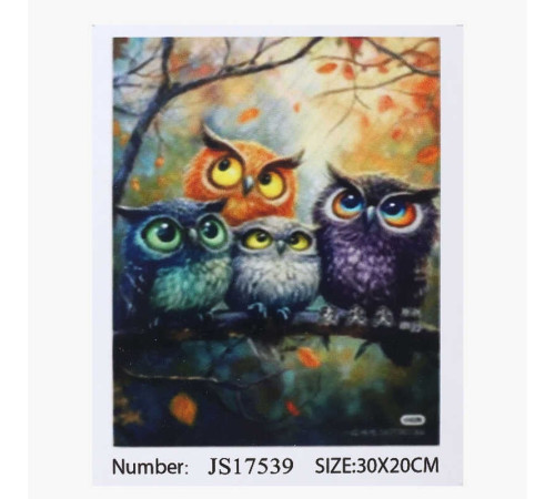 Алмазна мозаїка JS 17539 (50) "TK Group", 20х30 см, в коробці