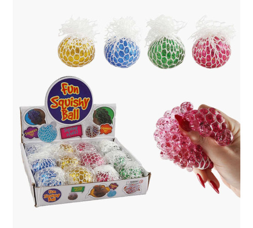 Гра антистрес C 68780 (24) ЦІНА ЗА 12 ШТУК В БЛОЦІ, гідрогелеві кульки та блискітки