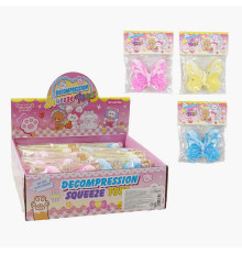 Гра антистрес C 70649 (32) ЦІНА ЗА 12 ШТУК В БЛОЦІ, “Метелик”, блискітки, в коробці