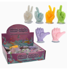 Гра антистрес C 72375 (24) ЦІНА ЗА 20 ШТУК В БЛОЦІ, “Руки”, середня висота - 8 см, присоска, в коробці