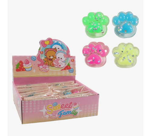 Гра антистрес C 72520 (24) ЦІНА ЗА 20 ШТУК В БЛОЦІ, "Лапка", блискітки, розмір 3х2х3 см, в коробці Гра антистрес C 72520 (24) ЦІНА ЗА 20 ШТУК В БЛОЦІ, "Лапка", блискітки, розмір 3х2х3 см, в коробці