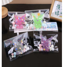 Гра антистрес C 71235 (24) ЦІНА ЗА 20 ШТУК В БЛОЦІ, герой, блискітки, м’які кульки, в коробці