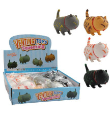 Гра антистрес C 71372 (12) ЦІНА ЗА 12 ШТУК В БЛОЦІ, “Котик”, наповнювач - піна, в коробці