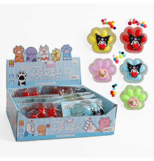 Гра антистрес C 72605 (24) ЦІНА ЗА 8 ШТУК В БЛОЦІ, “Лапка”, м’які кульки, аксесуар, в коробці