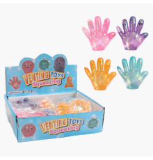 Гра антистрес C 72729 (24) ЦІНА ЗА 12 ШТУК В БЛОЦІ, “Рука”, гелеве наповнення, в коробці