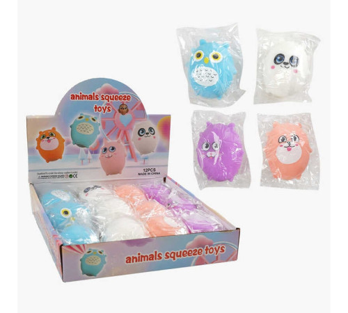 Гра антистрес C 70782 (24) ЦІНА ЗА 12 ШТУК В БЛОЦІ, "Звірята", висота 8см, в коробці – в наличии! Купите сейчас у KAZKOVA