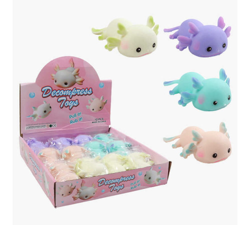 Гра антистрес C 72423 (24) ЦІНА ЗА 12 ШТУК В БЛОЦІ, "Аксолотль", довжина 12 см, в коробці Гра антистрес C 72423 (24) ЦІНА ЗА 12 ШТУК В БЛОЦІ, "Аксолотль", довжина 12 см, в коробці