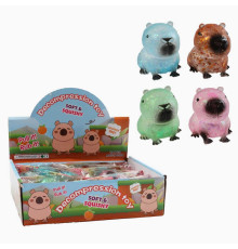 Гра антистрес C 72735 (12) ЦІНА ЗА 12 ШТУК В БЛОЦІ, “Капібара”, наповнення: гель, блискітки, в коробці