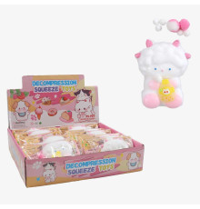 Гра антистрес C 72597 (24) ЦІНА ЗА 16 ШТУК В БЛОЦІ, “Овечка”, розмір - 8х9 см, текстильні кульки, пляшечка, в коробці