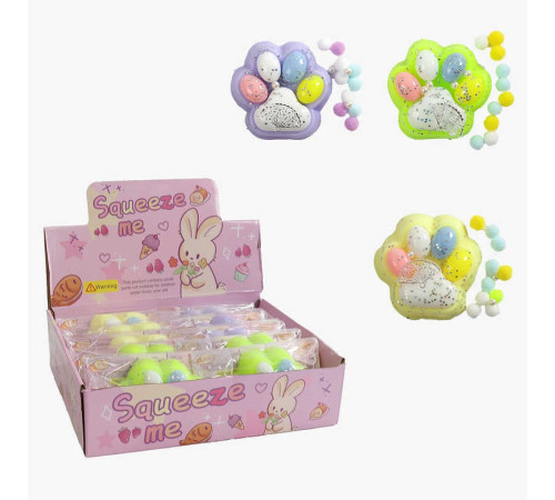 Гра антистрес C 70869 (12) ЦІНА ЗА 12 ШТУК В БЛОЦІ, “Лапка”, м’які кульки, прикраси, блискітки, в коробці Гра антистрес C 70869 (12) ЦІНА ЗА 12 ШТУК В БЛОЦІ, “Лапка”, м’які кульки, прикраси, блискітки, в коробці