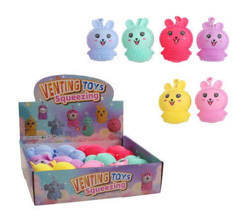 Гра антистрес C 71393 (30) ЦІНА ЗА 12 ШТУК В БЛОЦІ,розмір - 7.5х4х10 см, кулька підсвічується, петелька, в коробці