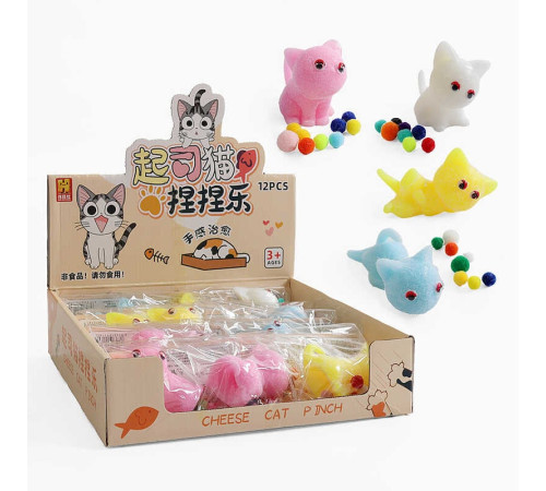 Гра антистрес C 72607 (24) ЦІНА ЗА 12 ШТУК В БЛОЦІ, “Котик”, м’які кульки, в коробці Гра антистрес C 72607 (24) ЦІНА ЗА 12 ШТУК В БЛОЦІ, “Котик”, м’які кульки, в коробці